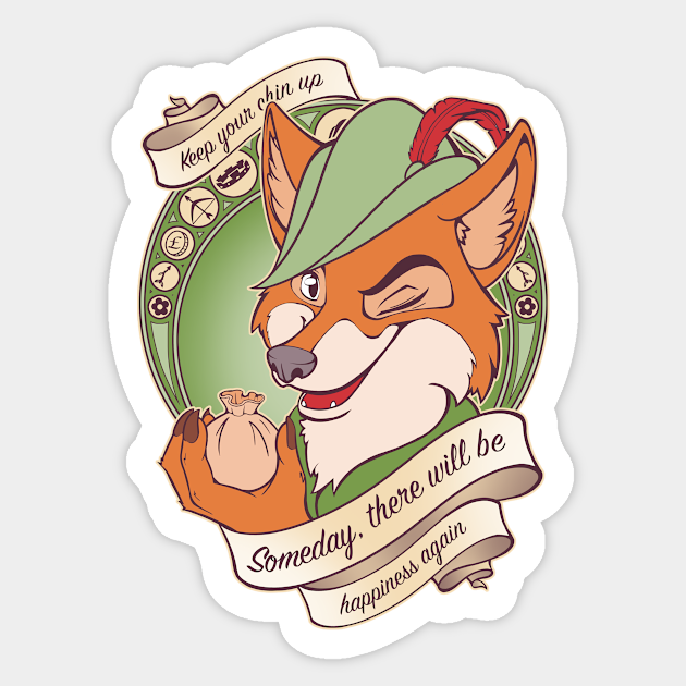 Keep Your Chin Up - Robin Hood - Sticker