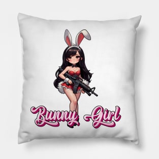 Tactical Bunny Girl Pillow