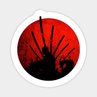 seven samurai - retro style Magnet