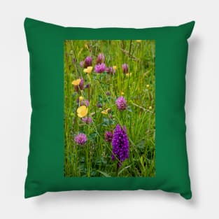 English Wild Flower Meadow Pillow