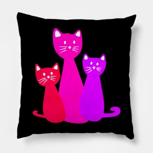 Pink Cats Pillow