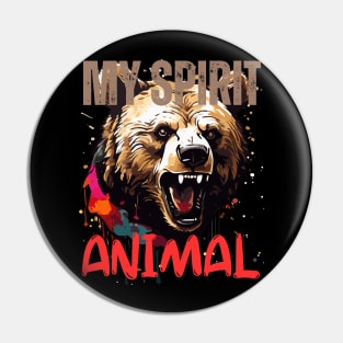 Bear Spirit Animal Pin