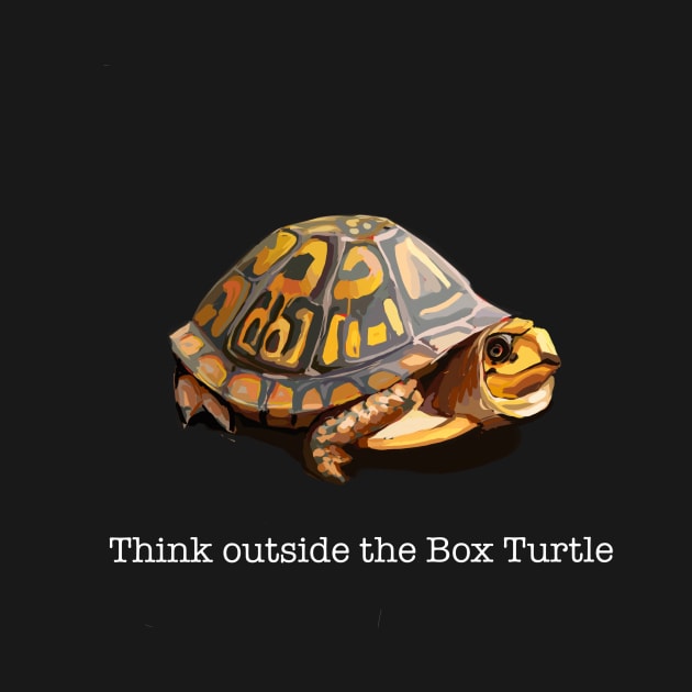 Think outside the box turtle by Sunhat Bird