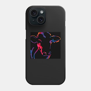 Neon Cow Phone Case