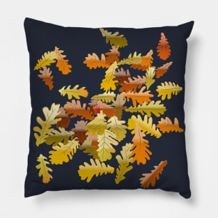 Oak leaves in autumn Pillow