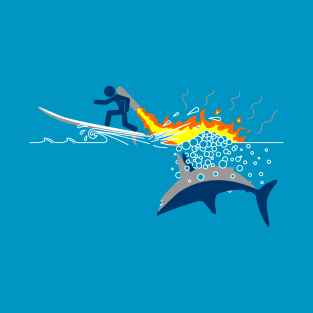 Jet-Packs Save Lives: Shark Attack T-Shirt