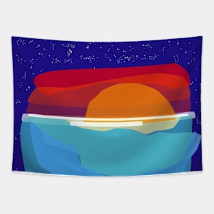 Polar Sunset Tapestry