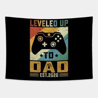 Vintage Leveled Up To Dad Est.2020 Tapestry