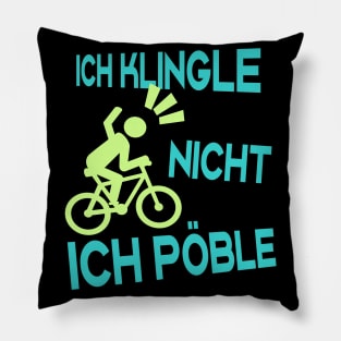 Radfahrer Rowdy lustige Sprüche Fahrrad Pillow