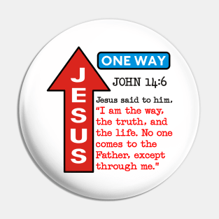 JESUS ONE WAY Pin