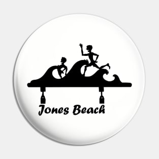 Jones Beach Art Deco Sign - Kids in the Surf Pin