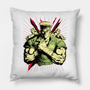 Guile Street Fighter Design - Original Artwork Pillow
