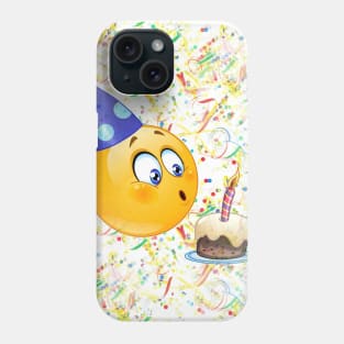 happy birthday emoji Phone Case