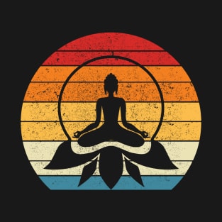 Meditation Yoga Vintage Retro 70's and 80's T-Shirt