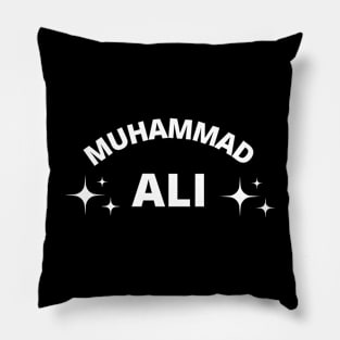 Muhammad Ali typography 2 Pillow