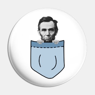 Abraham Lincoln In My Pocket Pin