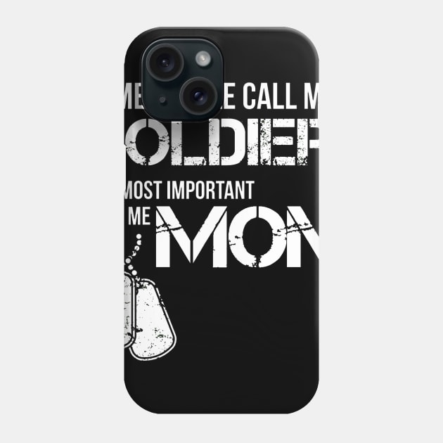 Soldier Mom Phone Case by mooby21