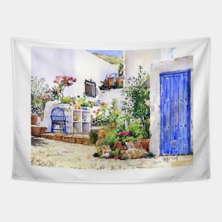 An Andalucian Patio Tapestry