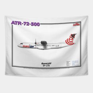 Avions de Transport Régional 72-500 - EuroLOT (Art Print) Tapestry