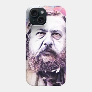 Theophile Gautier Pink Portrait | Theophile Gautier Artwork 8 Phone Case