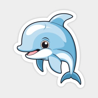 jumping dolphin cartoon Magnet