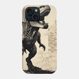 T-Rex Japanese Art-Inspired Phone Case