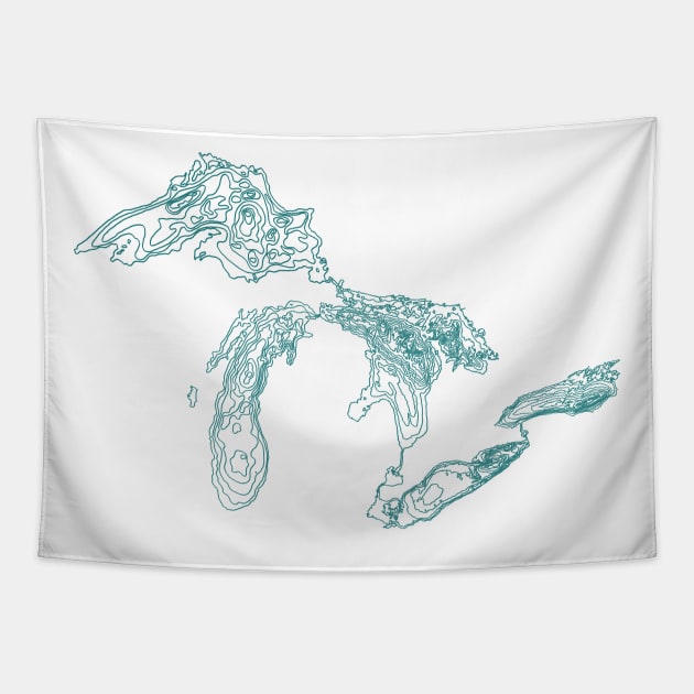 Great Lakes Tapestry by simplistictees