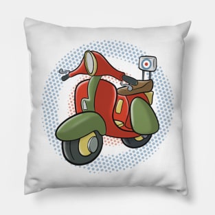 Cartoon scooter Pillow