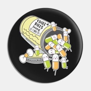 chill pills cute pills cartoon Pin