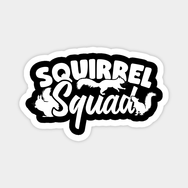 Squirrel Squad Magnet by thingsandthings