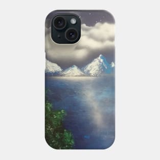 Super moon at the lake Phone Case