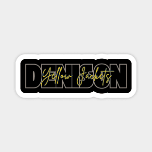 Denison Yellow Jackets Magnet