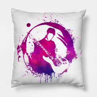 Purple guitarist #purple Pillow