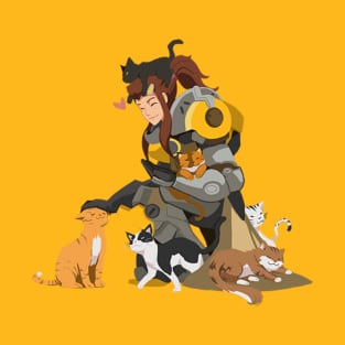 Brigitte and her Cats T-Shirt