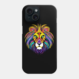 Psychedelic Multicolor Lion Phone Case