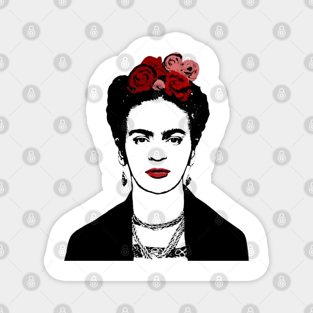 Frida Kahlo Magnet by valentinahramov