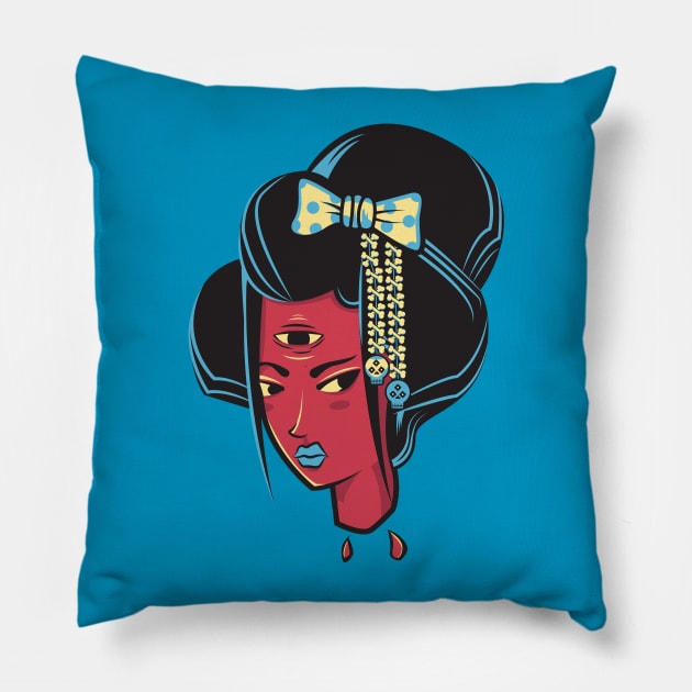 Undead Geisha Pillow by Yamabushi's Kawaii Store