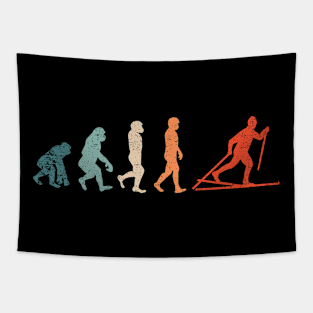 Funny Cross Country Shirts Evolution Ski Tapestry