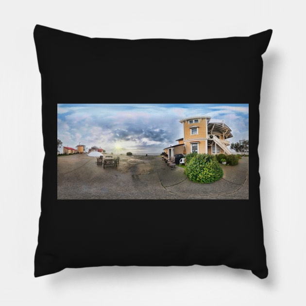 East Brother Island - Panorama Pillow by randymir