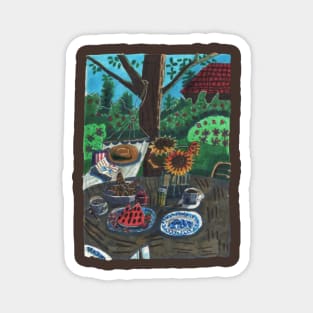 Summer Garden Rest Magnet