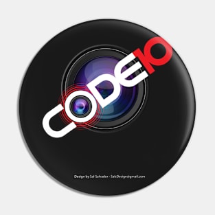 Code10 T-Shirt Art Pin