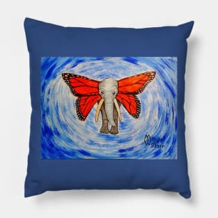 Monarch Elephant Pillow