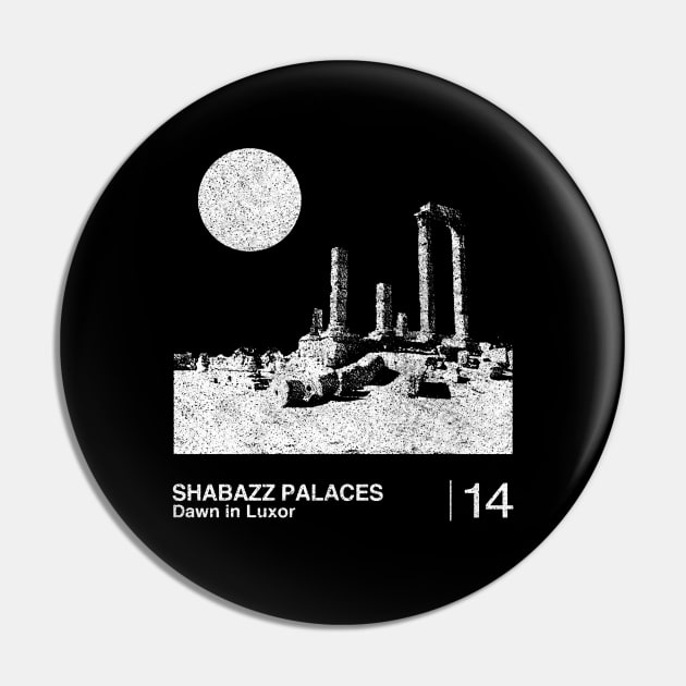 Shabazz Palaces / Minimalist Graphic Artwork Fan Design Pin by saudade