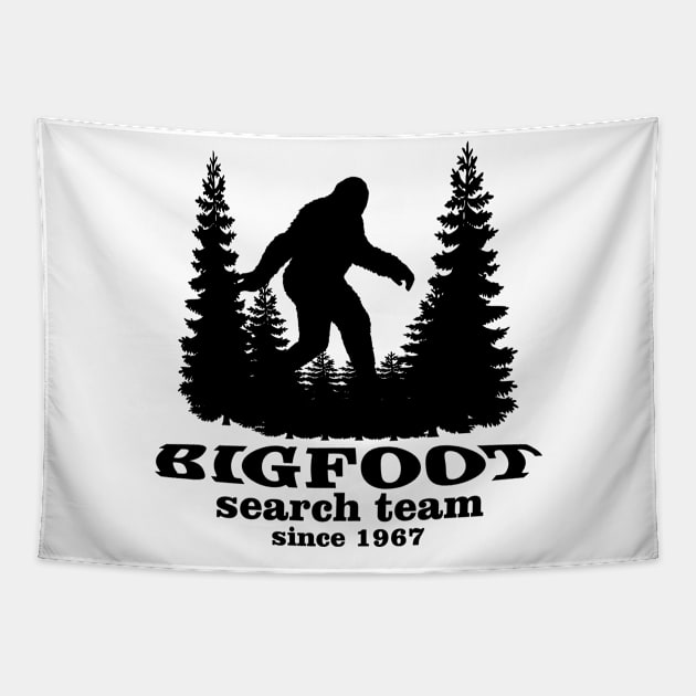 Bigfoot Search Team and Sasquatch T Shirts Tapestry by DHdesignerPublic