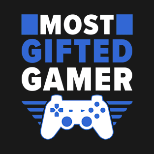 Gamer Shirt for Boys Funny Most Gifted Gamer Video Games T-Shirt