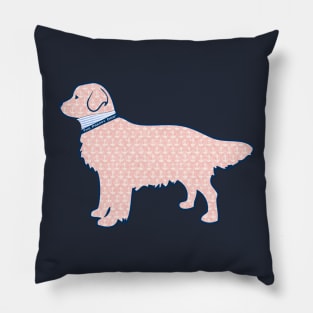 Faded Nantucket Red Nautical Preppy Retriever Dog Pillow