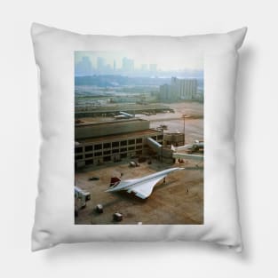 Concorde in Boston, 1975 (C028/4080) Pillow