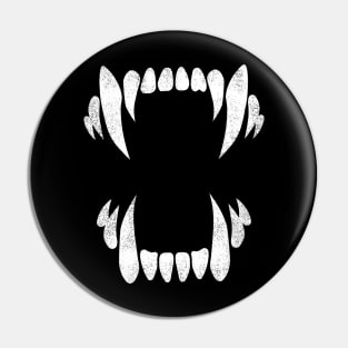 Scary Wolf Fangs Pin