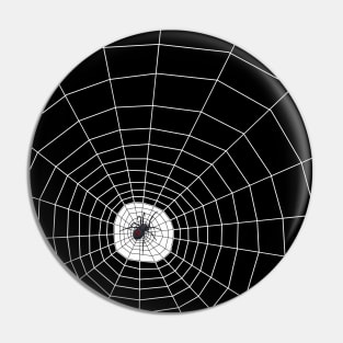 Black Widow Spider Web Pin