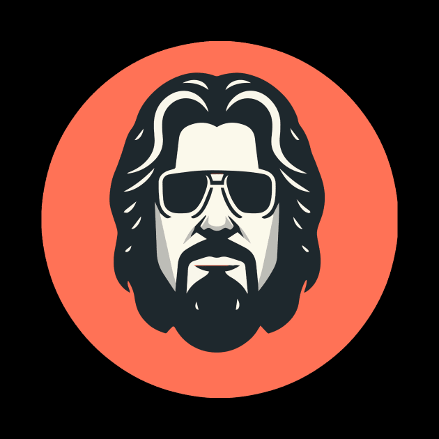 The Dude Lebowski Minimalist Logo by GIANTSTEPDESIGN